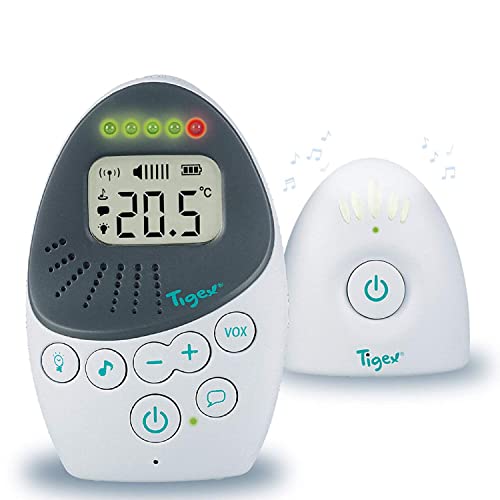 Tigex Babyphone Easy Protect Plus, Écoute-bébé Rechargeable avec mode Eco,