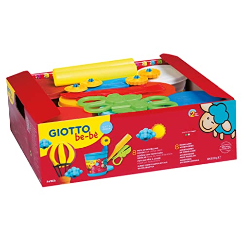 GIOTTO be-bè Super Modelling Dough - Schoolpack 8 x 220g
