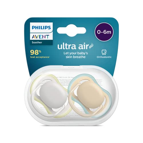 Philips Avent Lot de 2 sucettes Ultra Air sans BPA