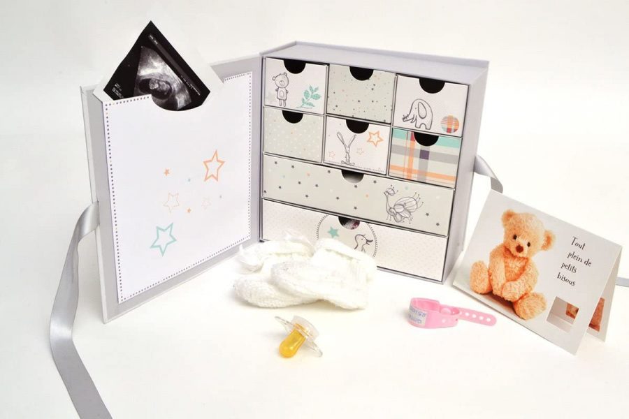 Boîte à souvenirs de naissance pour bébé garçon personnalisée au prénom -  CADEAU ENFANT 