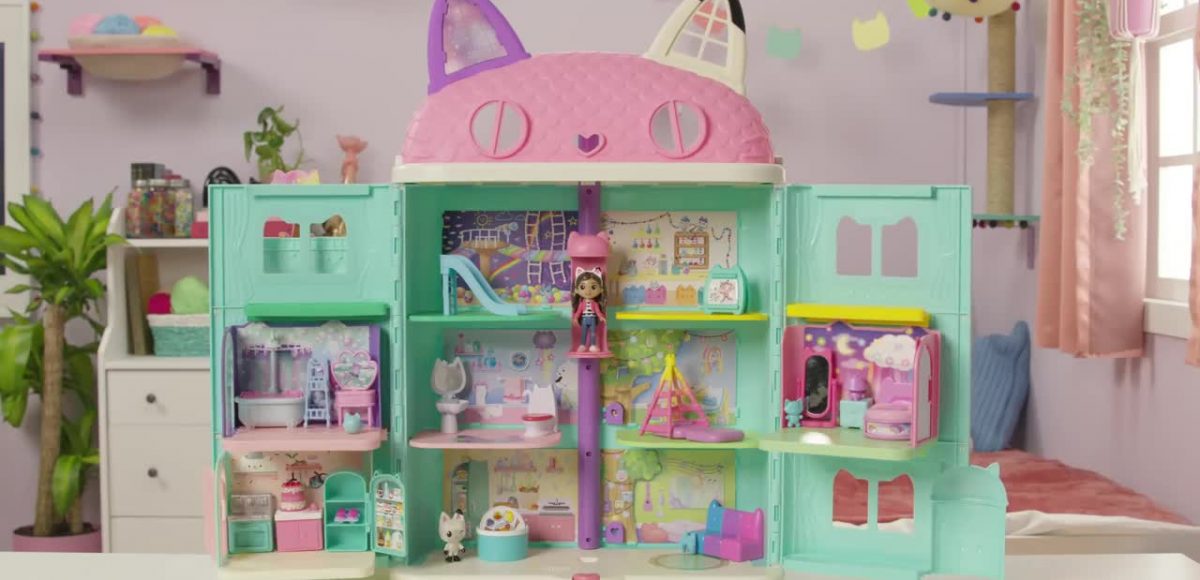 Maison de poupée de Gaby, voiture, chat, peluche, cadeau pour enfants